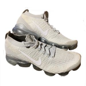 Women's Nike Air VaporMax FlyKnit 3 Pure Platinum Size 8 Running Shoes 2019